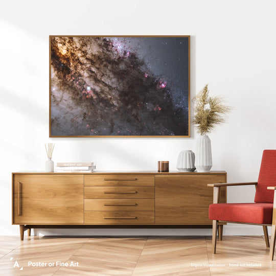 Active Centaurus A Galaxy Poster