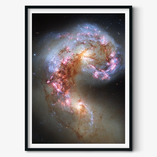 Antennae Galaxies NGC 4038 and NGC 4039 Poster