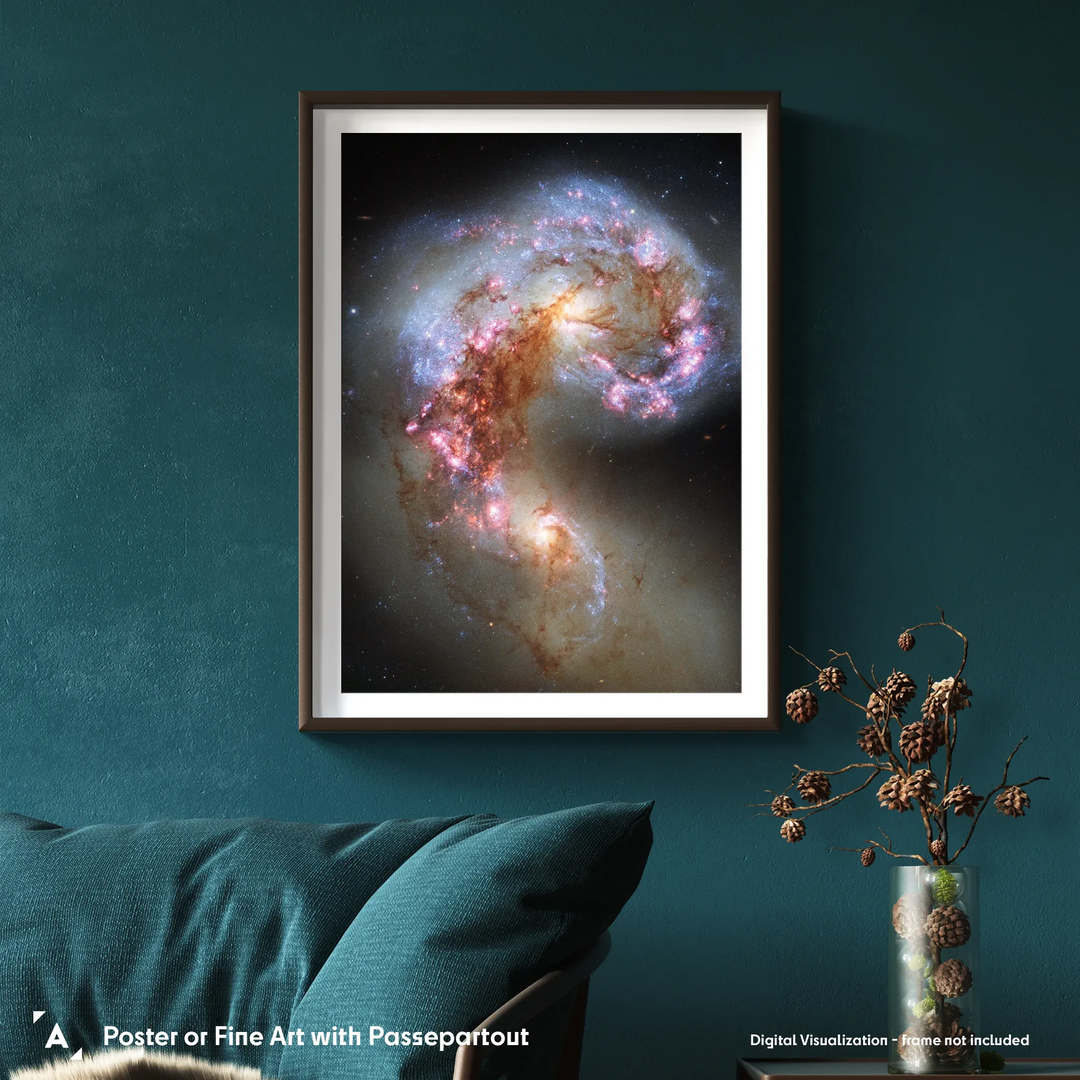 Antennae Galaxies NGC 4038 and NGC 4039 Poster