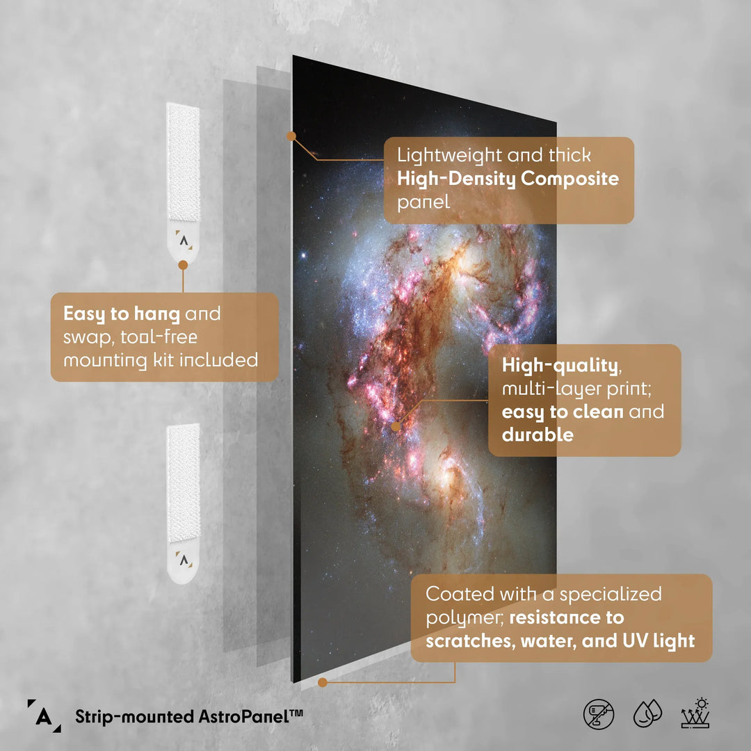 Antennae Galaxies NGC 4038 and NGC 4039 Poster