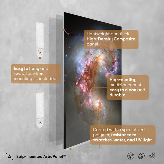 Antennae Galaxies NGC 4038 and NGC 4039 Poster