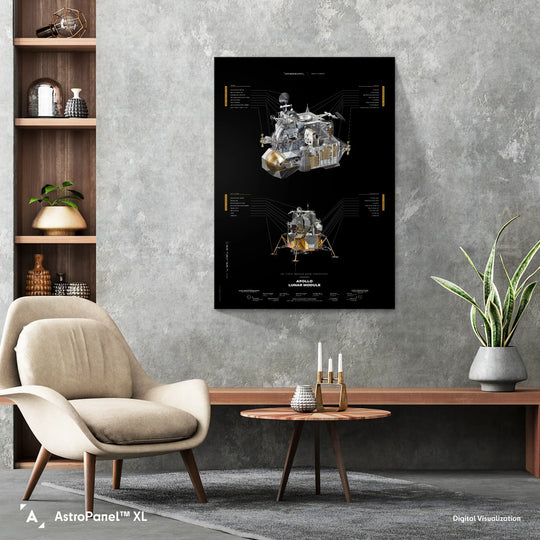 Apollo Lunar Module Poster (Black Version)