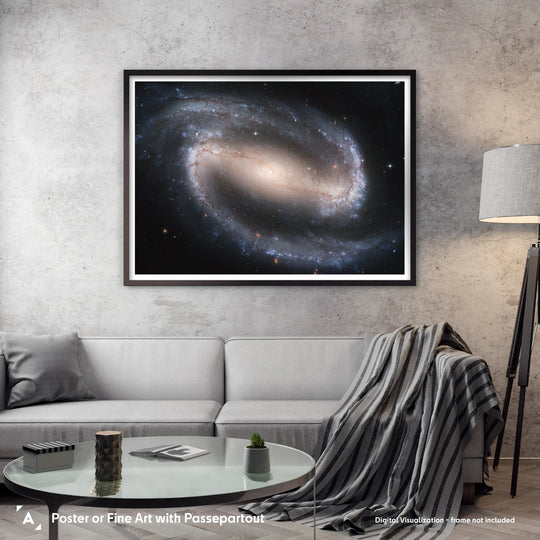 Barred Spiral Galaxy (NGC1300) Poster