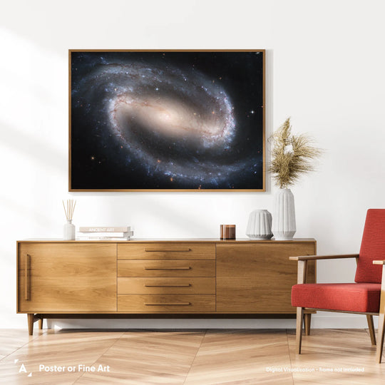 Barred Spiral Galaxy (NGC1300) Poster