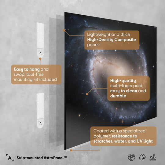 Barred Spiral Galaxy (NGC1300) Poster