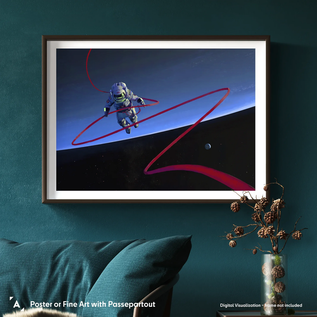 Maciej Rebisz: Black Ocean and Astronaut Poster