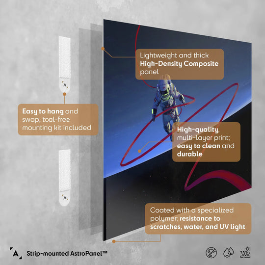 Maciej Rebisz: Black Ocean and Astronaut Poster