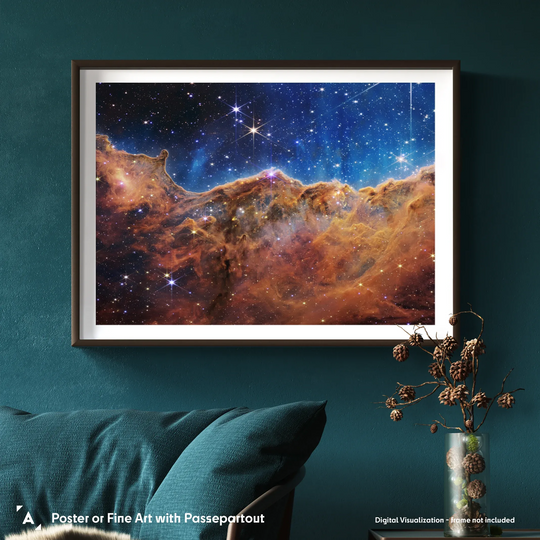 “Cosmic Cliffs” in the Carina Nebula Poster