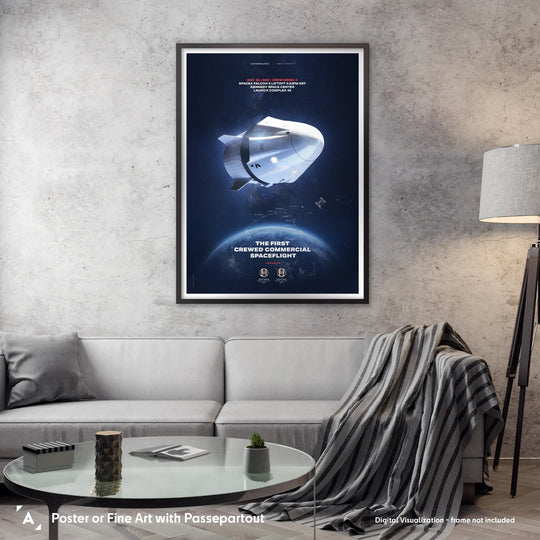 Crew Dragon: The First Crewed Commercial Spaceflight Poster
