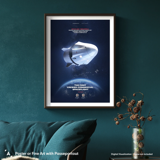 Crew Dragon: The First Crewed Commercial Spaceflight Poster