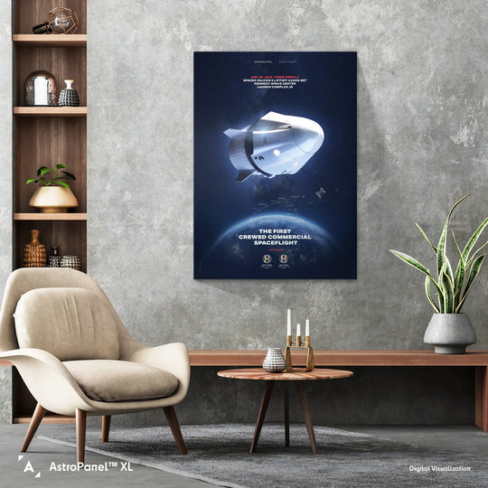 Crew Dragon: The First Crewed Commercial Spaceflight Poster