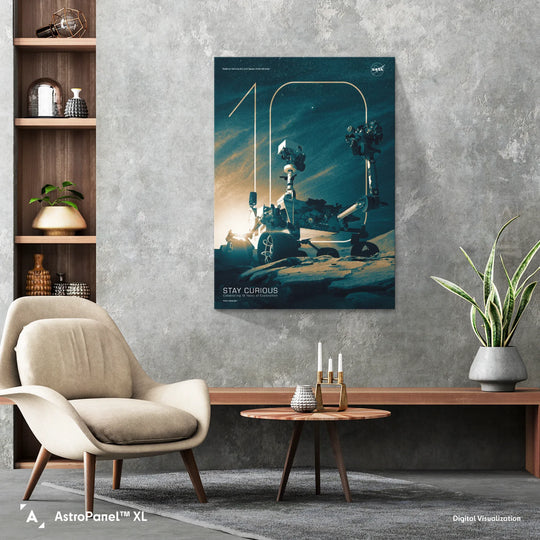 Curiosity 10th Anniversary NASA Poster
