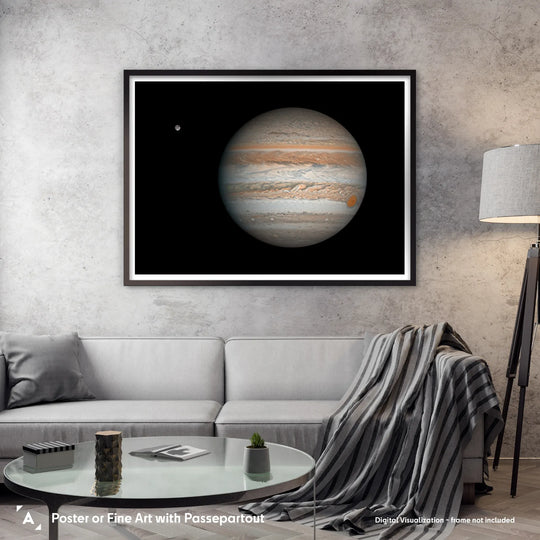 Damian Peach: Jupiter with Ganymede Poster