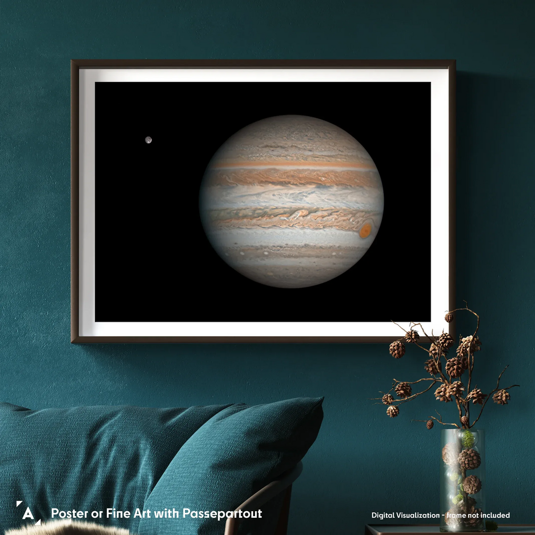 Damian Peach: Jupiter with Ganymede Poster