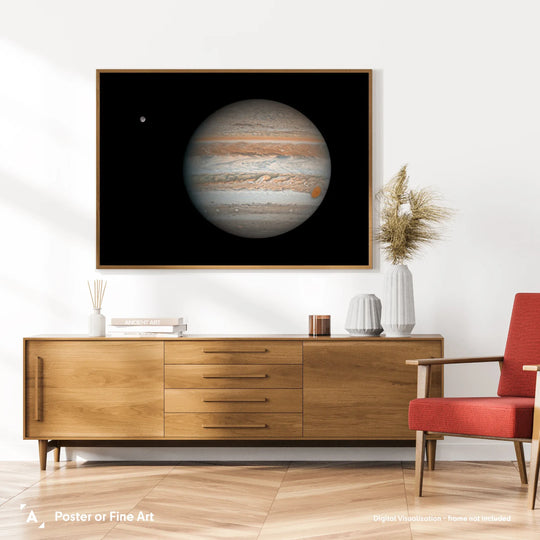 Damian Peach: Jupiter with Ganymede Poster