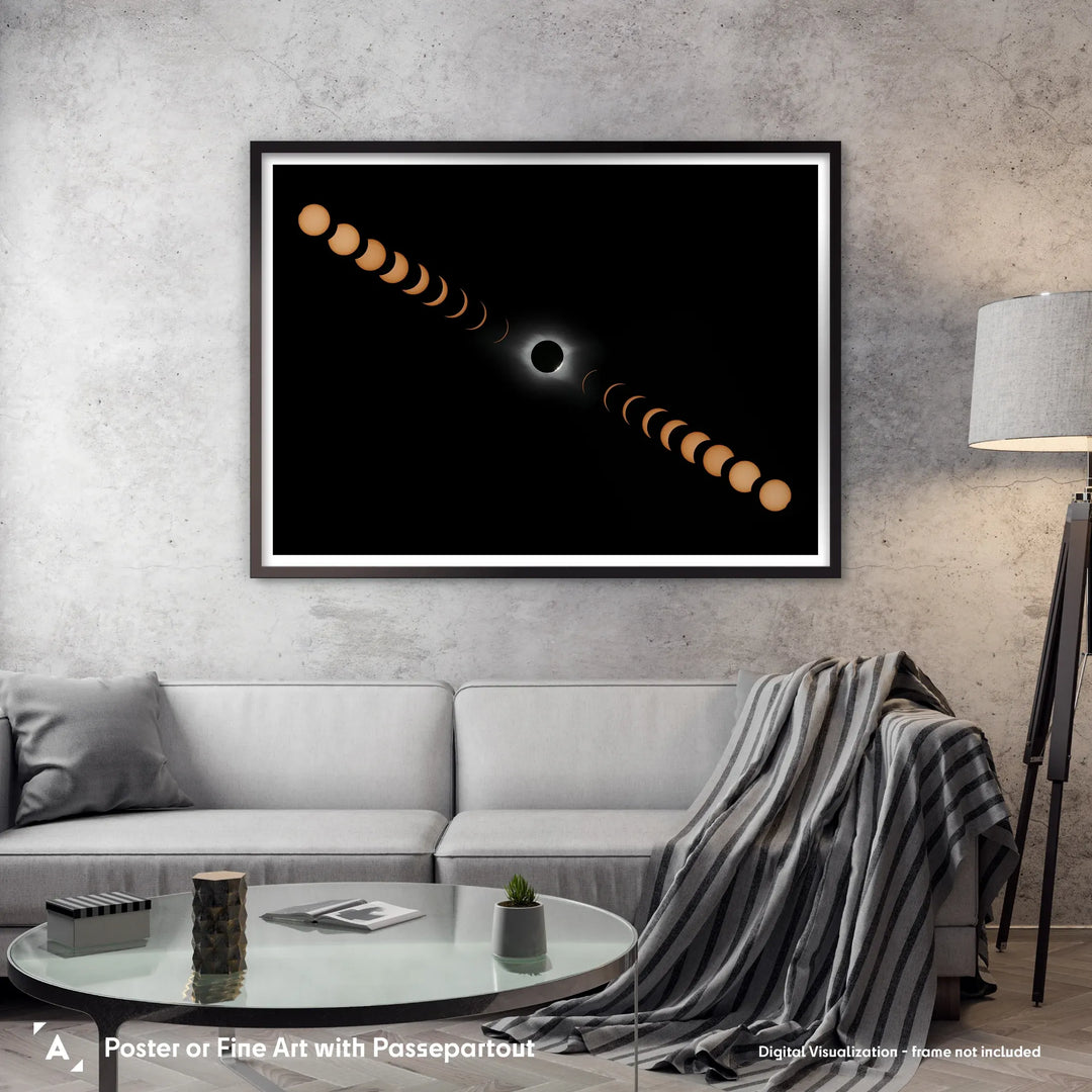 Damian Peach: Solar Eclipse Sequence Poster