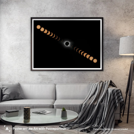 Damian Peach: Solar Eclipse Sequence Poster