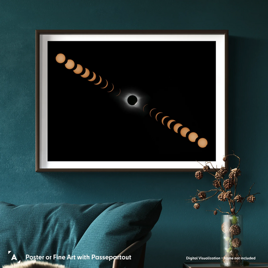 Damian Peach: Solar Eclipse Sequence Poster