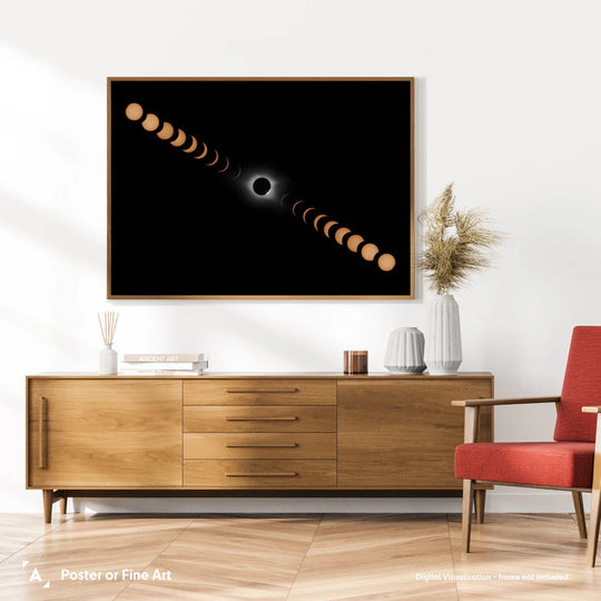 Damian Peach: Solar Eclipse Sequence Poster