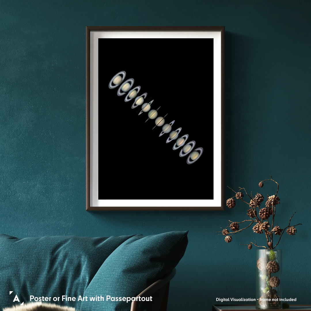 Damian Peach: The beauty of Saturn's rings Poster