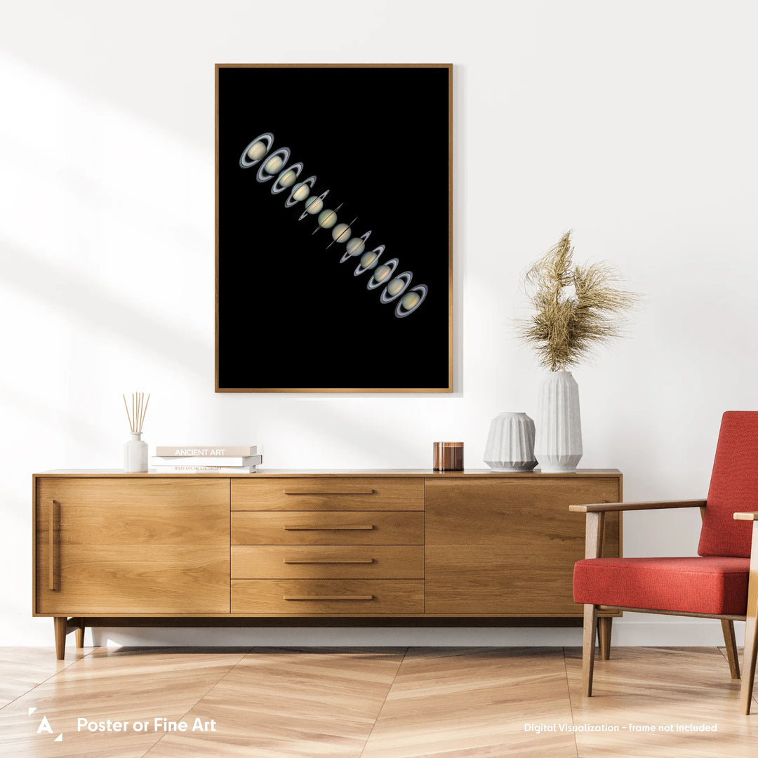 Damian Peach: The beauty of Saturn's rings Poster