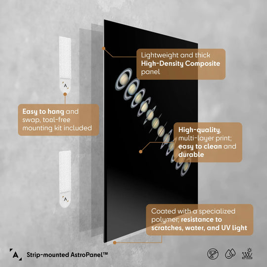 Damian Peach: The beauty of Saturn's rings Poster