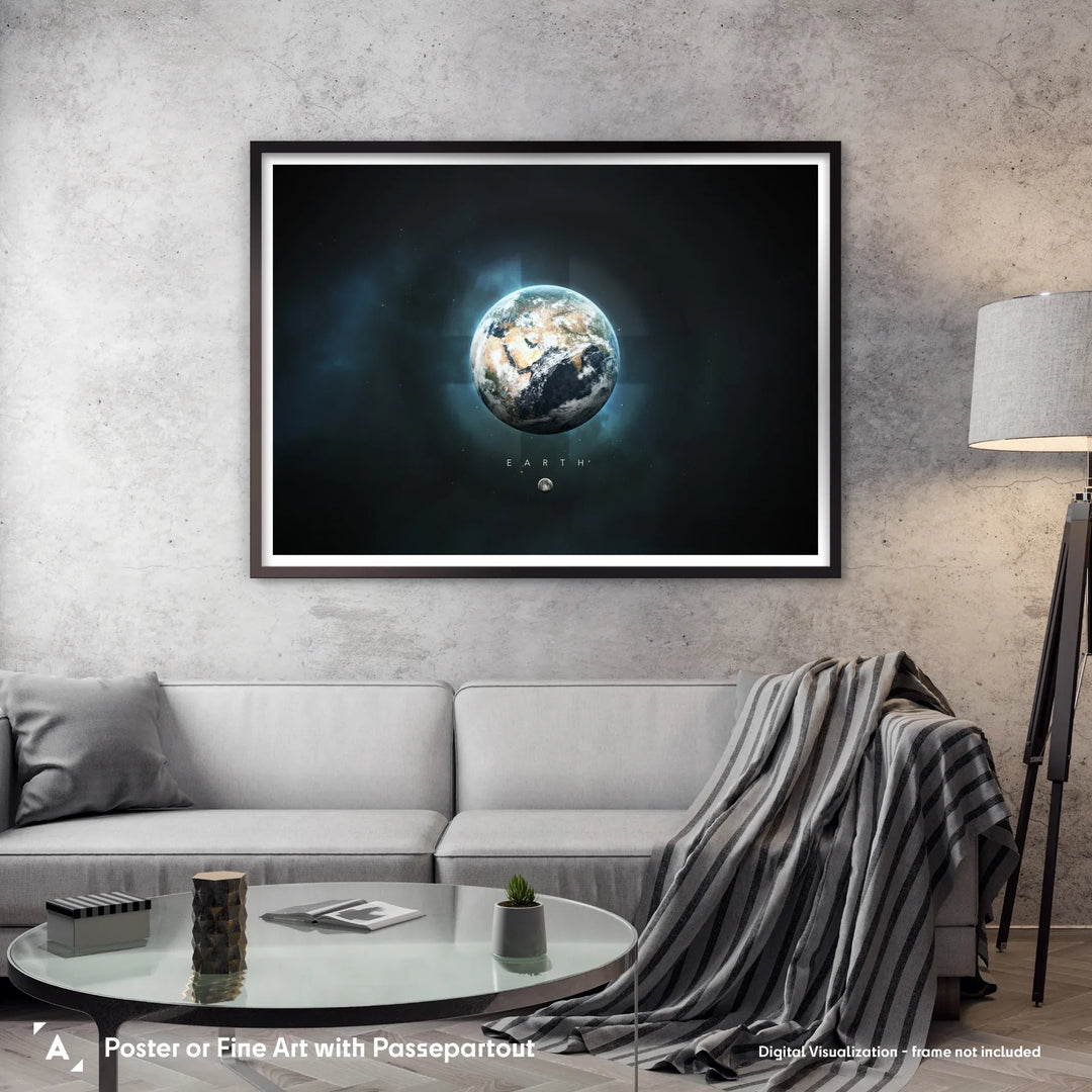 A Portrait of the Solar System: Earth Poster