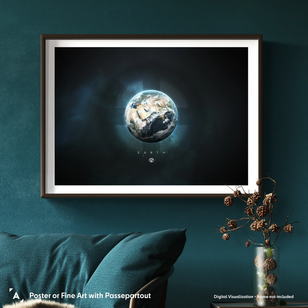 A Portrait of the Solar System: Earth Poster