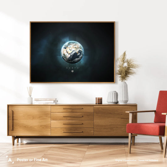 A Portrait of the Solar System: Earth Poster