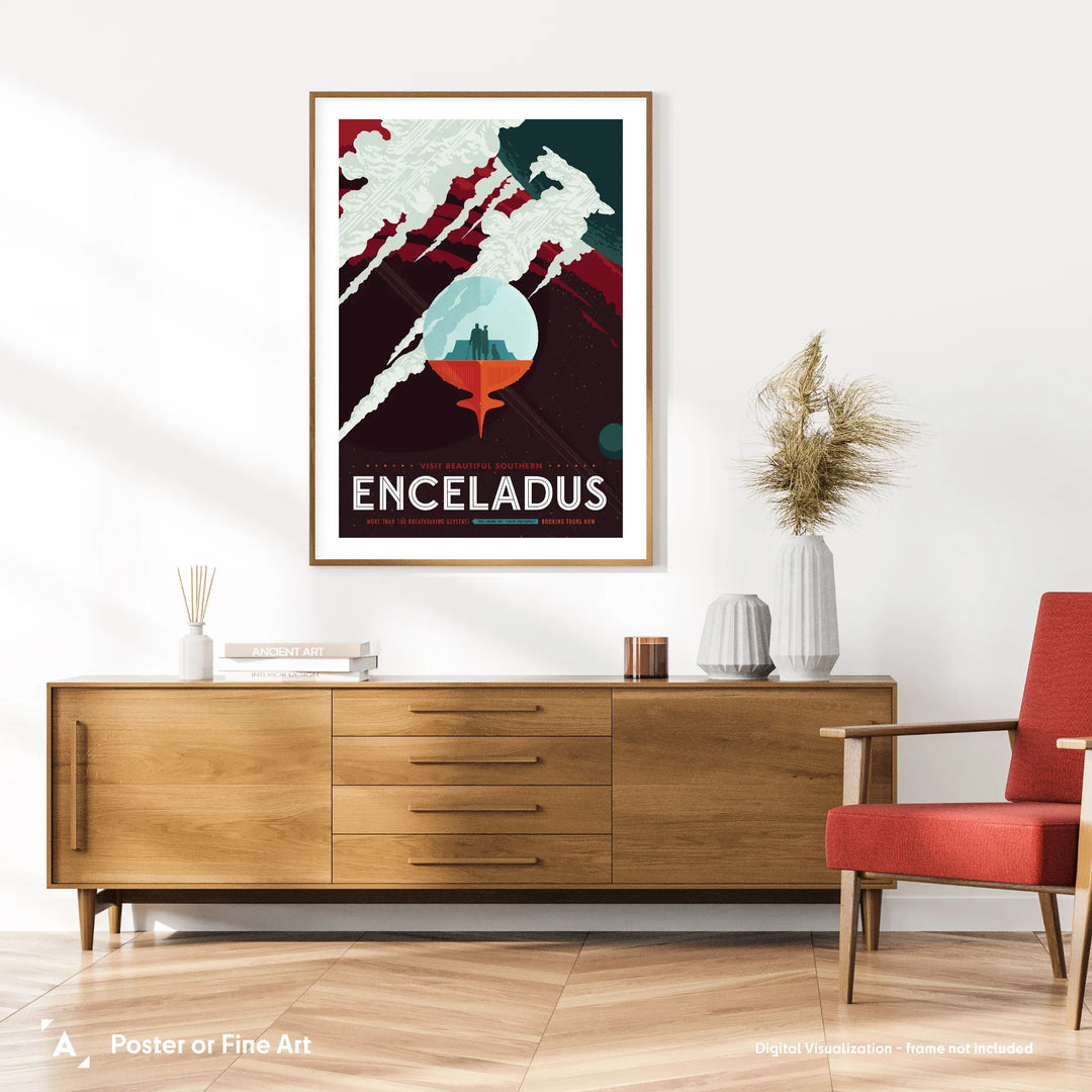 Enceladus: NASA Visions of the Future Poster