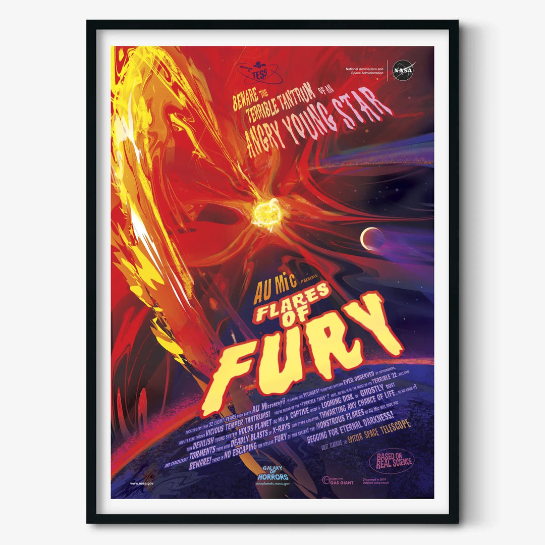 Flares of Fury: NASA Galaxy of Horrors Poster