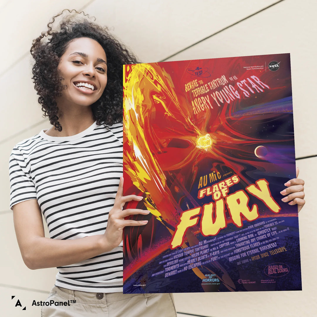 Flares of Fury: NASA Galaxy of Horrors Poster