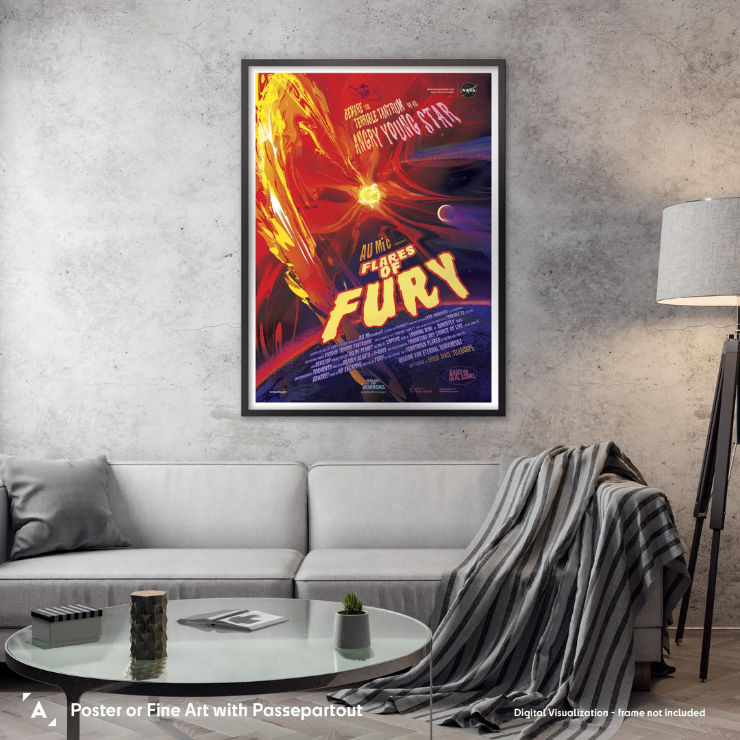 Flares of Fury: NASA Galaxy of Horrors Poster