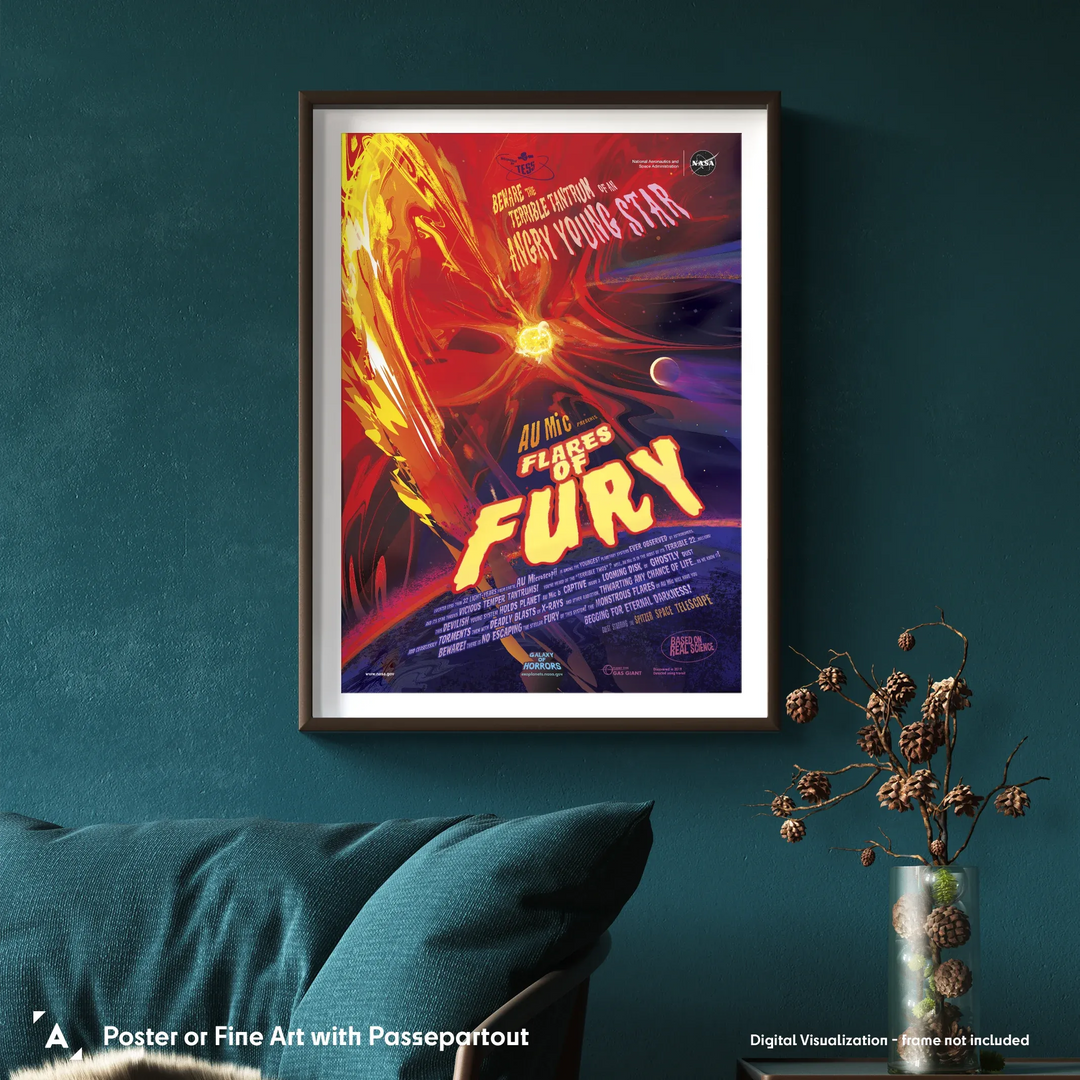 Flares of Fury: NASA Galaxy of Horrors Poster