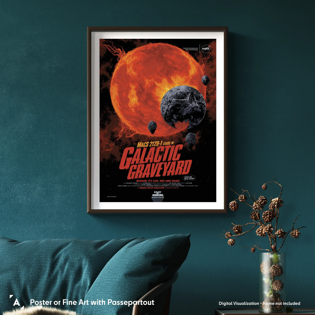 Galactic Graveyard: NASA Galaxy of Horrors Poster