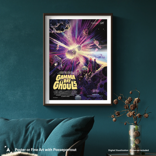 Gamma Ray Ghouls: NASA Galaxy of Horrors Poster