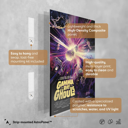 Gamma Ray Ghouls: NASA Galaxy of Horrors Poster