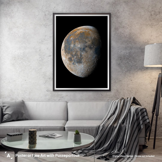 Bartosz Wojczynski: Gibbous Mineral Moon Poster
