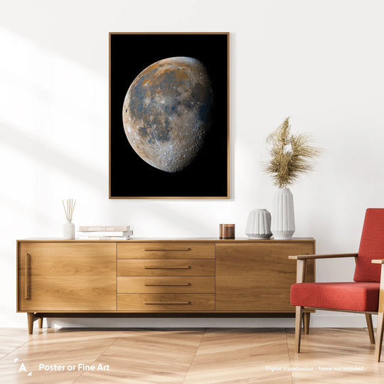Bartosz Wojczynski: Gibbous Mineral Moon Poster