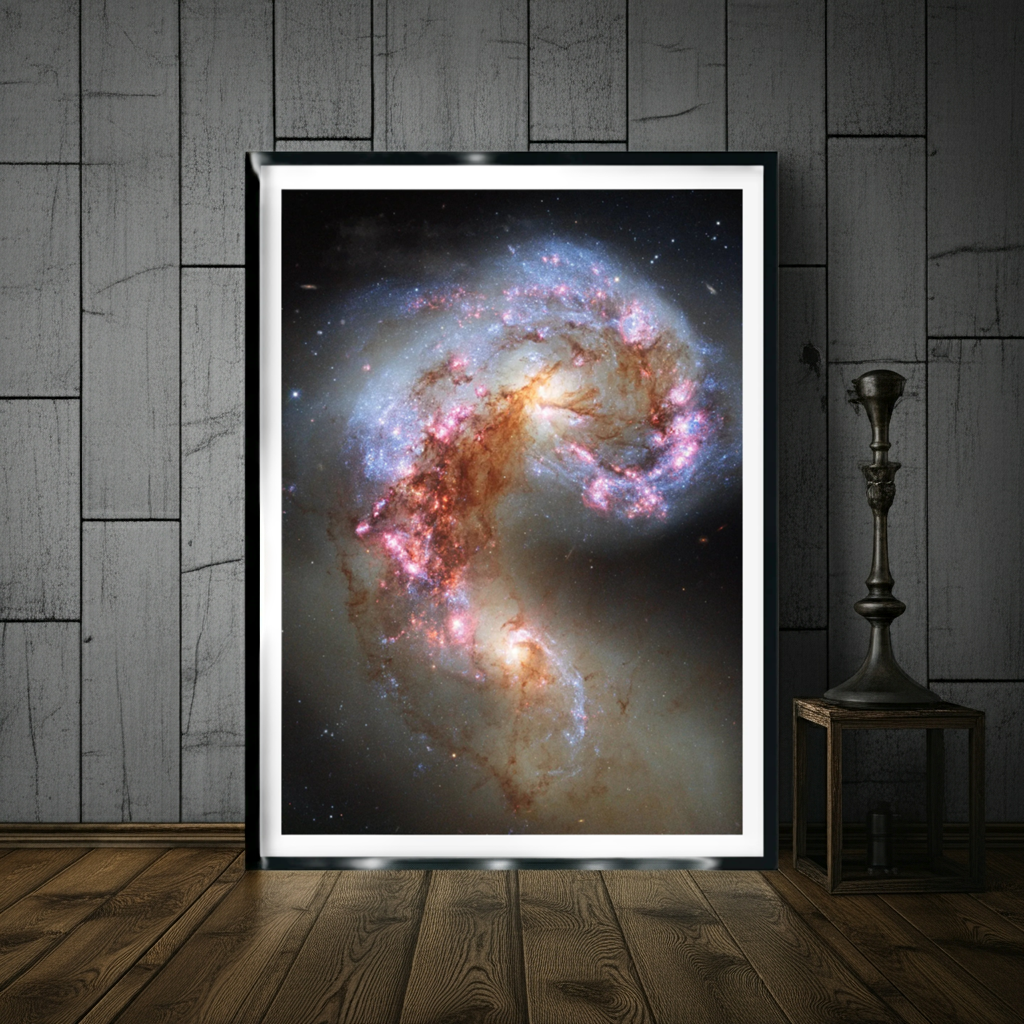 Antennae Galaxies NGC 4038 and NGC 4039 Poster