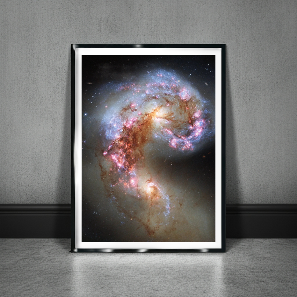 Antennae Galaxies NGC 4038 and NGC 4039 Poster
