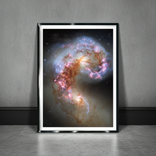 Antennae Galaxies NGC 4038 and NGC 4039 Poster