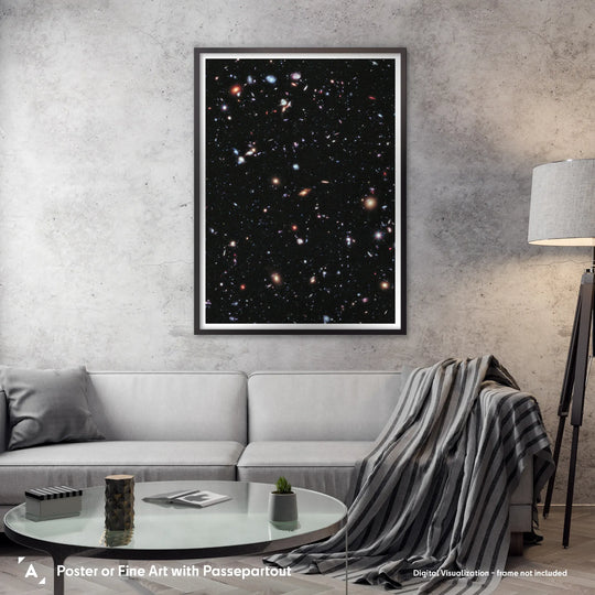 Hubble: eXtreme Deep Field (XDF) Poster (Remastered Version)