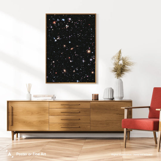 Hubble: eXtreme Deep Field (XDF) Poster (Remastered Version)