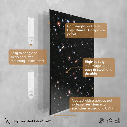 Hubble: eXtreme Deep Field (XDF) Poster (Remastered Version)