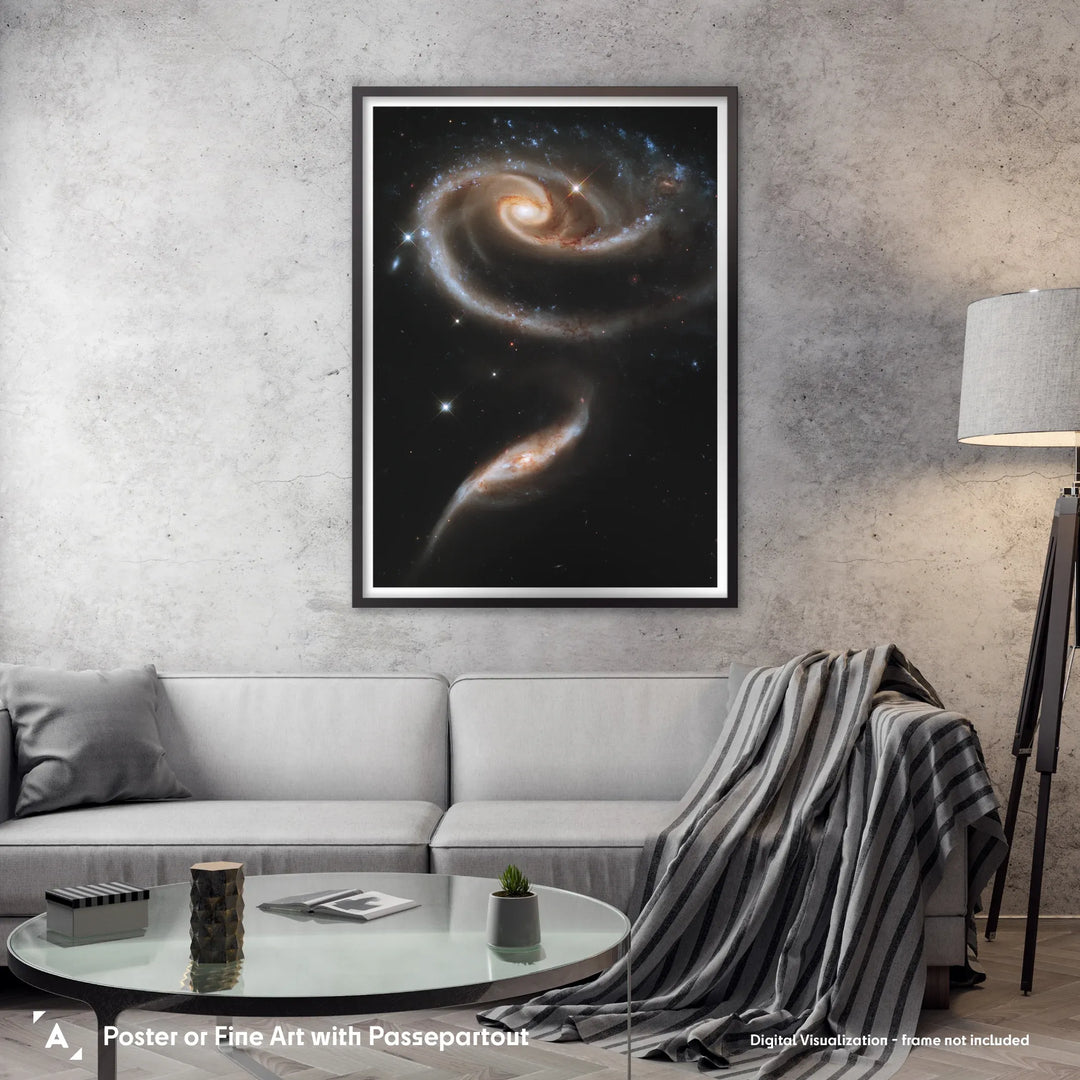 A Rose made of Galaxies (Arp 273) Poster