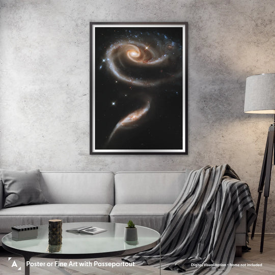 A Rose made of Galaxies (Arp 273) Poster