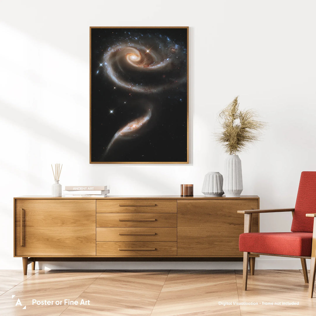 A Rose made of Galaxies (Arp 273) Poster