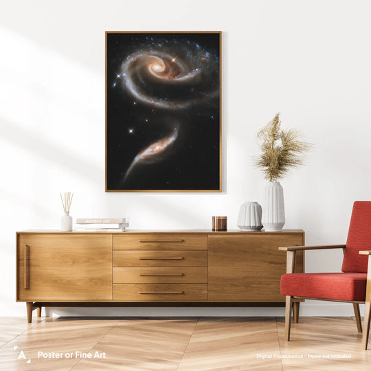 A Rose made of Galaxies (Arp 273) Poster