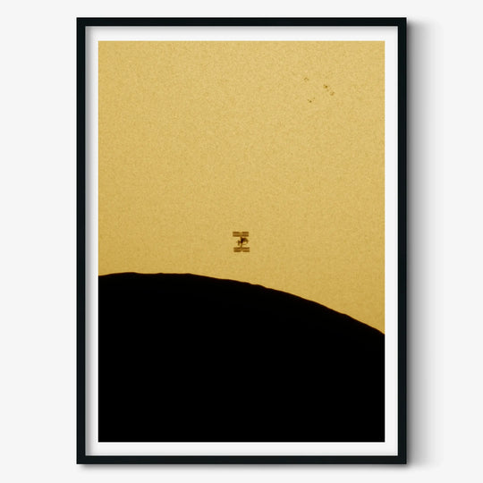 Bartosz Wojczyński: ISS Transit During Solar Eclipse Poster